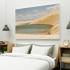 Light Blue Lagoa by Daniel Stanford on GIANT ART - beige landscape
