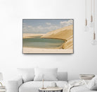 Light Blue Lagoa by Daniel Stanford on GIANT ART - beige landscape