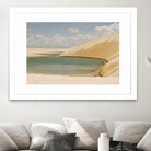 Light Blue Lagoa by Daniel Stanford on GIANT ART - beige landscape sand