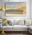 Light Blue Lagoa by Daniel Stanford on GIANT ART - beige landscape
