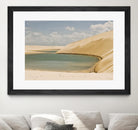 Light Blue Lagoa by Daniel Stanford on GIANT ART - beige landscape sand