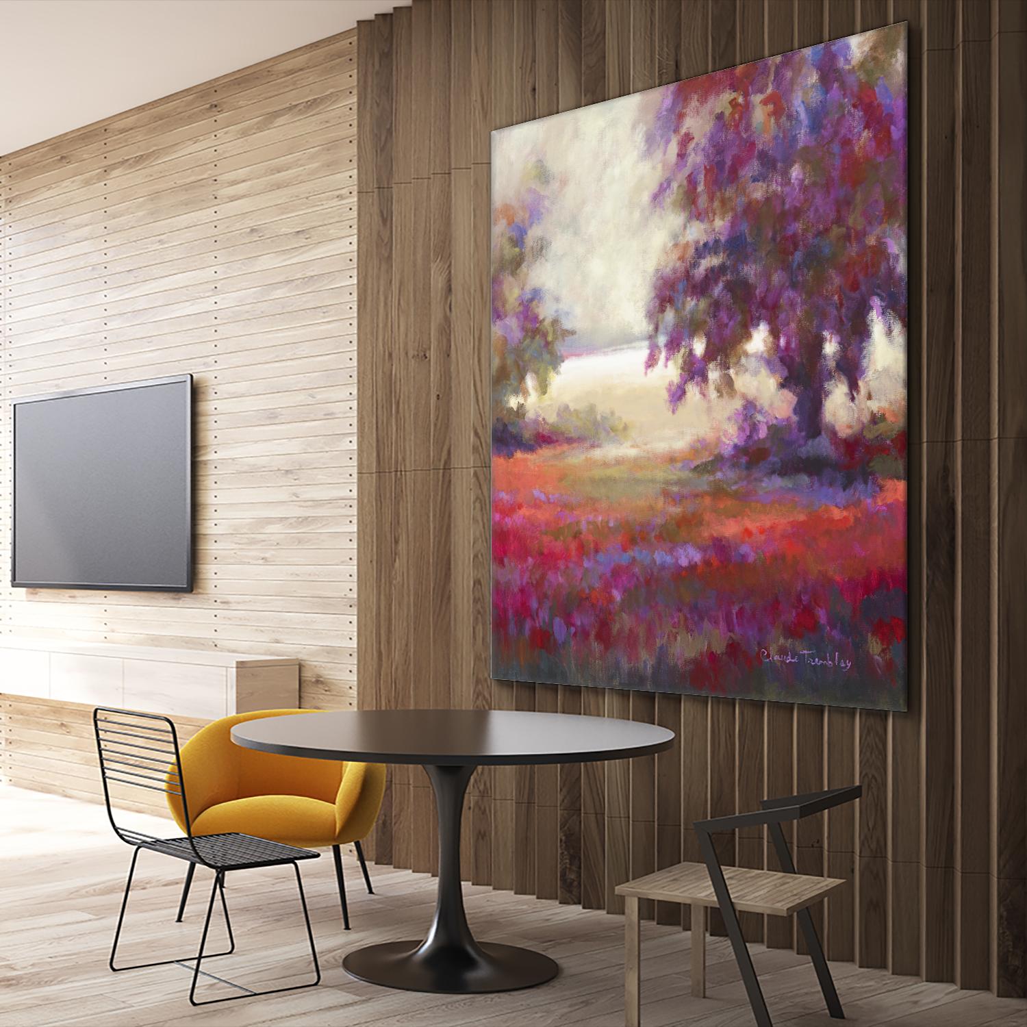 Au seuil de l’étonnement by Claude Tremblay on GIANT ART - brown trees