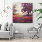 Au seuil de l’étonnement by Claude Tremblay on GIANT ART - red landscape flowers