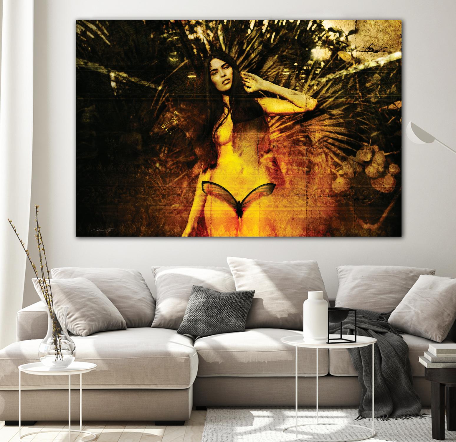 Butterfly by Daniel Stanford on GIANT ART - yellow photo art