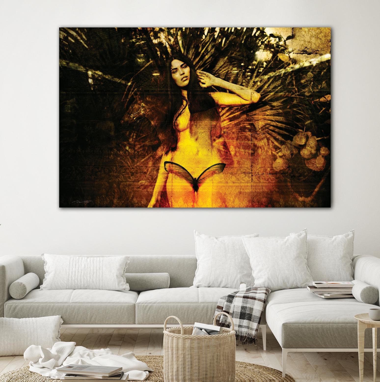 Butterfly by Daniel Stanford on GIANT ART - yellow photo art