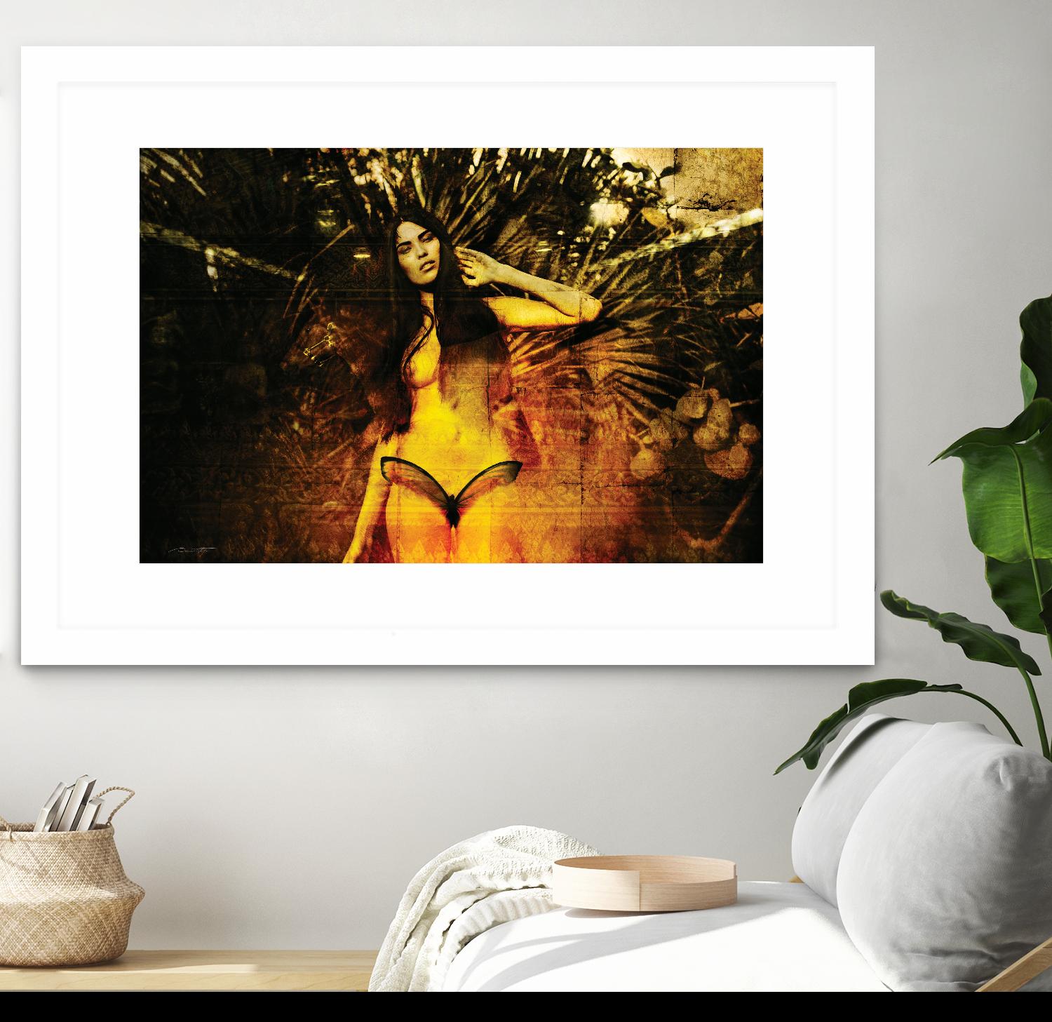 Butterfly by Daniel Stanford on GIANT ART - orange figurative artistes du québec