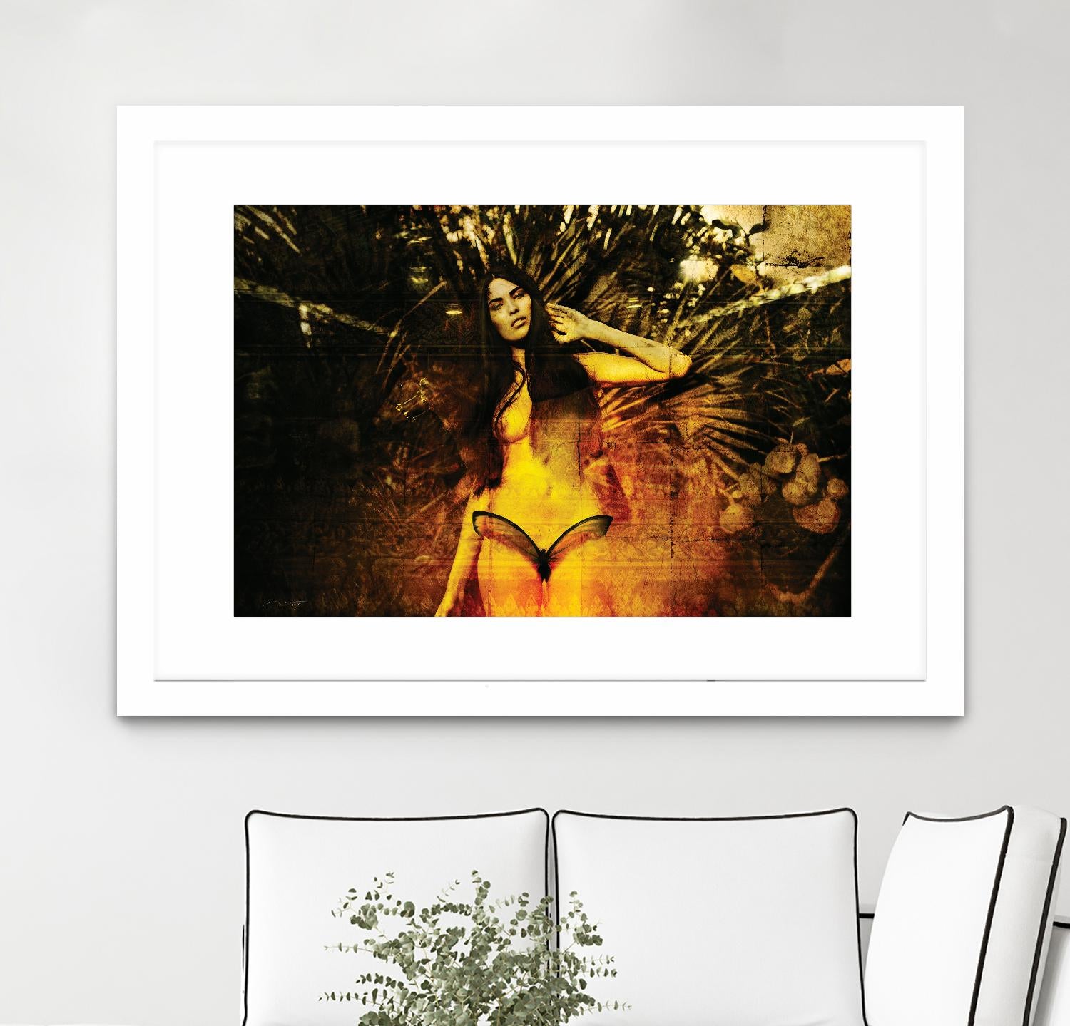 Butterfly by Daniel Stanford on GIANT ART - orange figurative artistes du québec