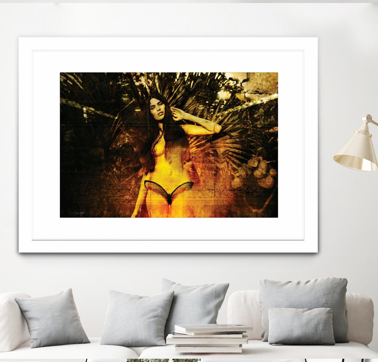 Butterfly by Daniel Stanford on GIANT ART - orange figurative artistes du québec