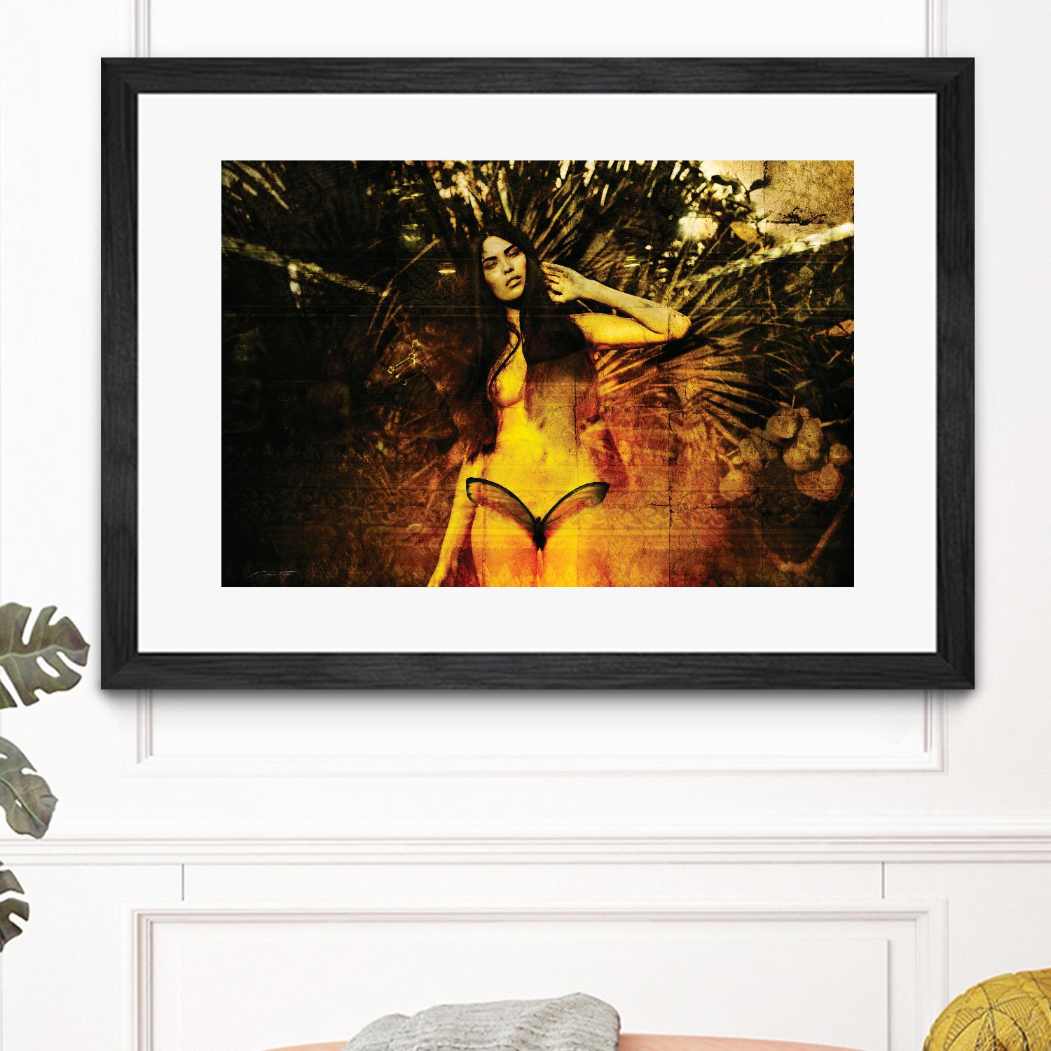 Butterfly by Daniel Stanford on GIANT ART - orange figurative artistes du québec