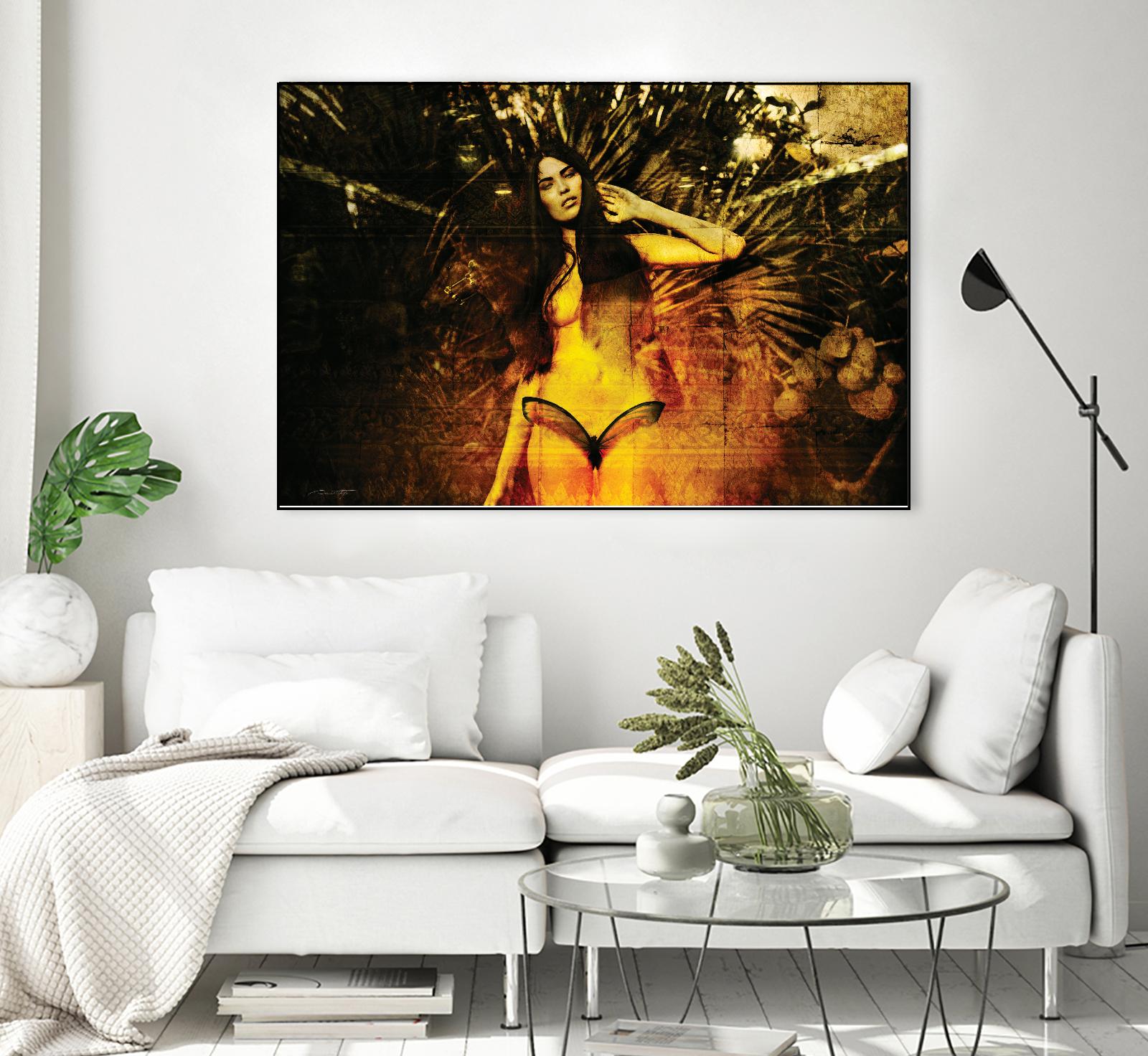 Butterfly by Daniel Stanford on GIANT ART - yellow photo art