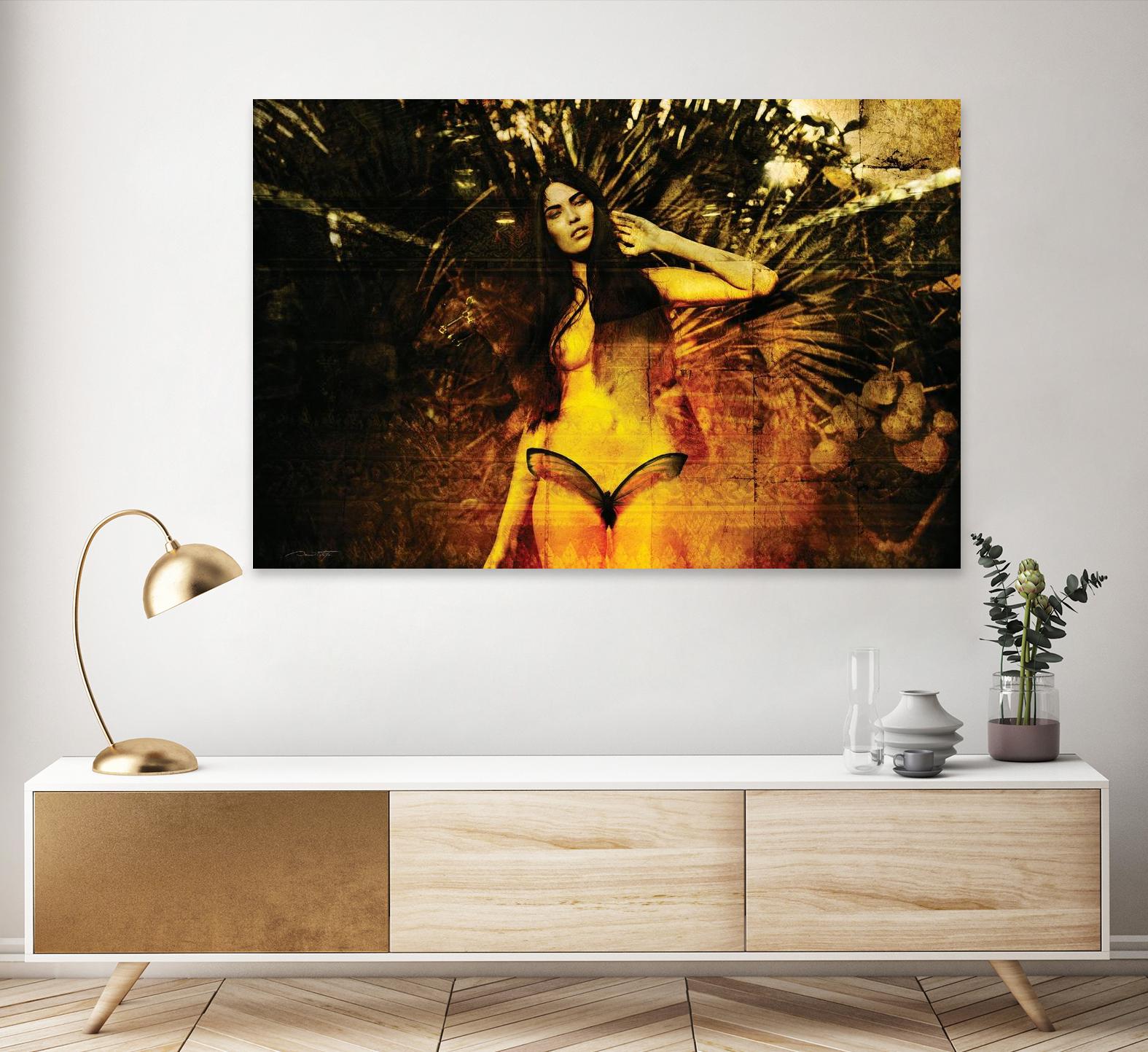 Butterfly by Daniel Stanford on GIANT ART - orange figurative artistes du québec