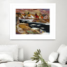 Boom Boom Rivière North shore by Louis Tremblay on GIANT ART - beige landscape artistes du québec