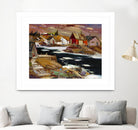 Boom Boom Rivière North shore by Louis Tremblay on GIANT ART - beige landscape artistes du québec