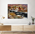 Boom Boom Rivière North shore by Louis Tremblay on GIANT ART - blue winter scenes