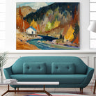 Saveur d’automne by Louis Tremblay on GIANT ART - blue landscape