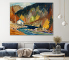 Saveur d’automne by Louis Tremblay on GIANT ART - blue landscape