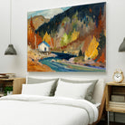 Saveur d’automne by Louis Tremblay on GIANT ART - blue landscape