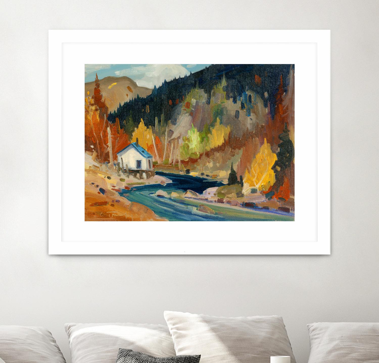 Saveur d’automne by Louis Tremblay on GIANT ART - orange landscape mountain