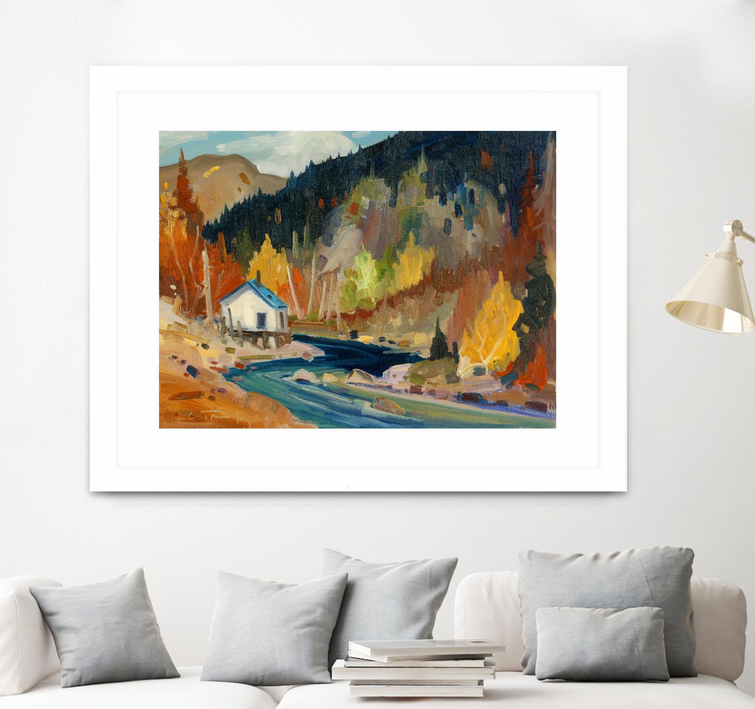 Saveur d’automne by Louis Tremblay on GIANT ART - orange landscape mountain