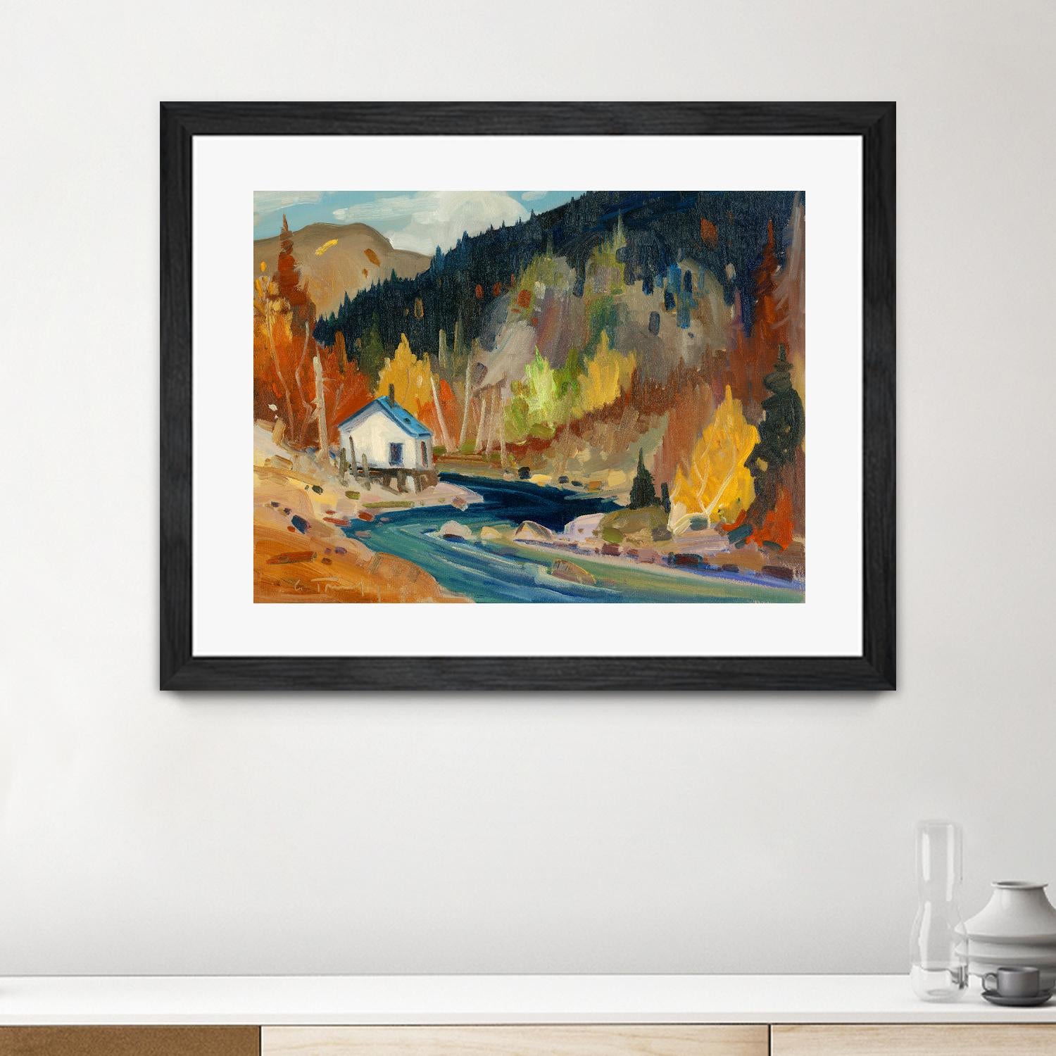 Saveur d’automne by Louis Tremblay on GIANT ART - orange landscape mountain