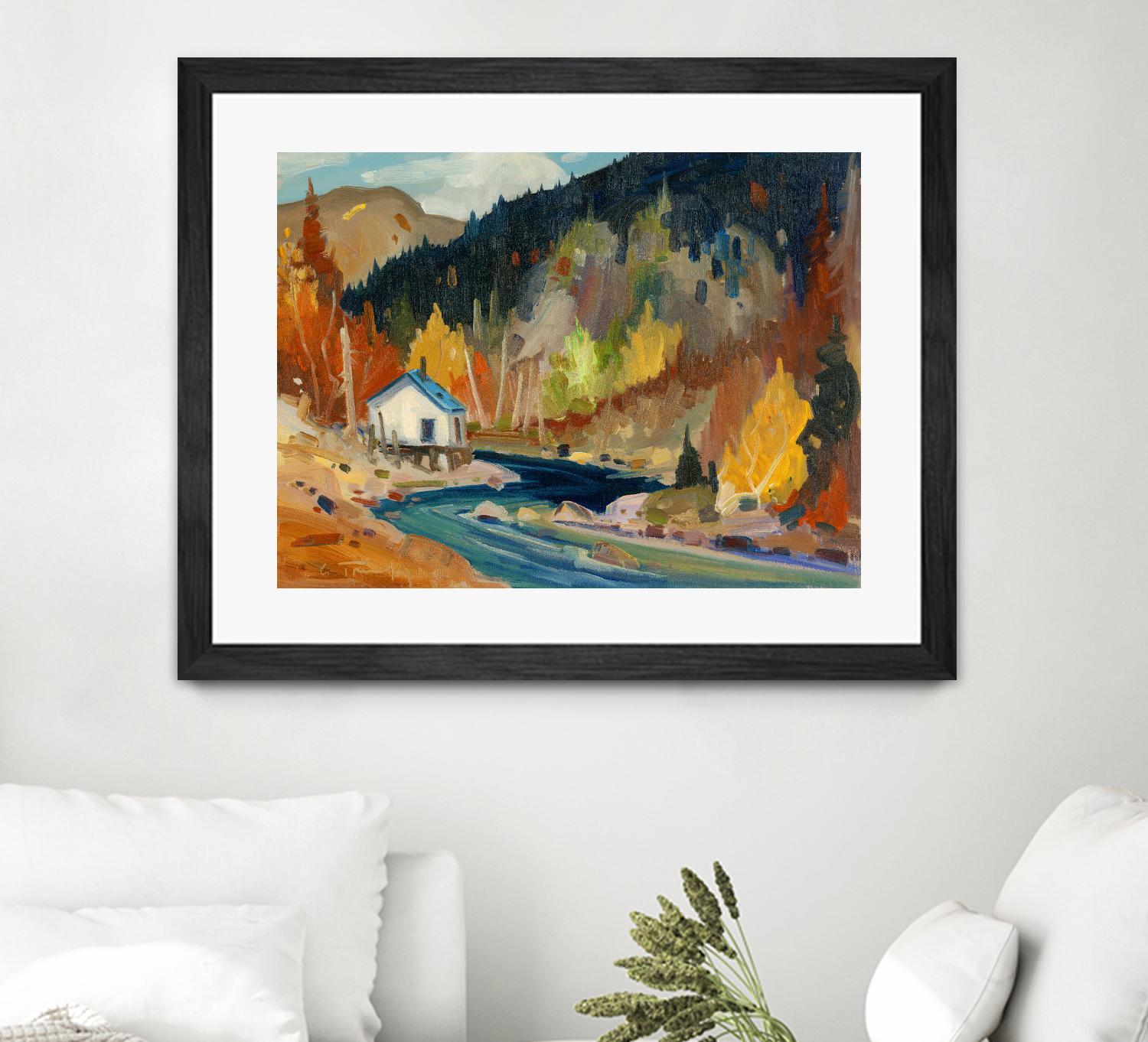 Saveur d’automne by Louis Tremblay on GIANT ART - orange landscape mountain