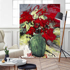 aquarius by Doris Savard on GIANT ART - green floral