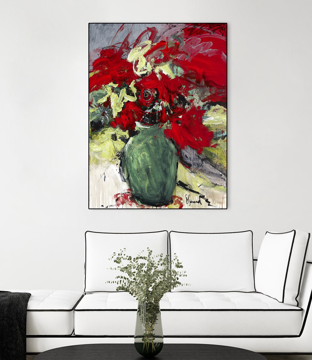 aquarius by Doris Savard on GIANT ART - green floral