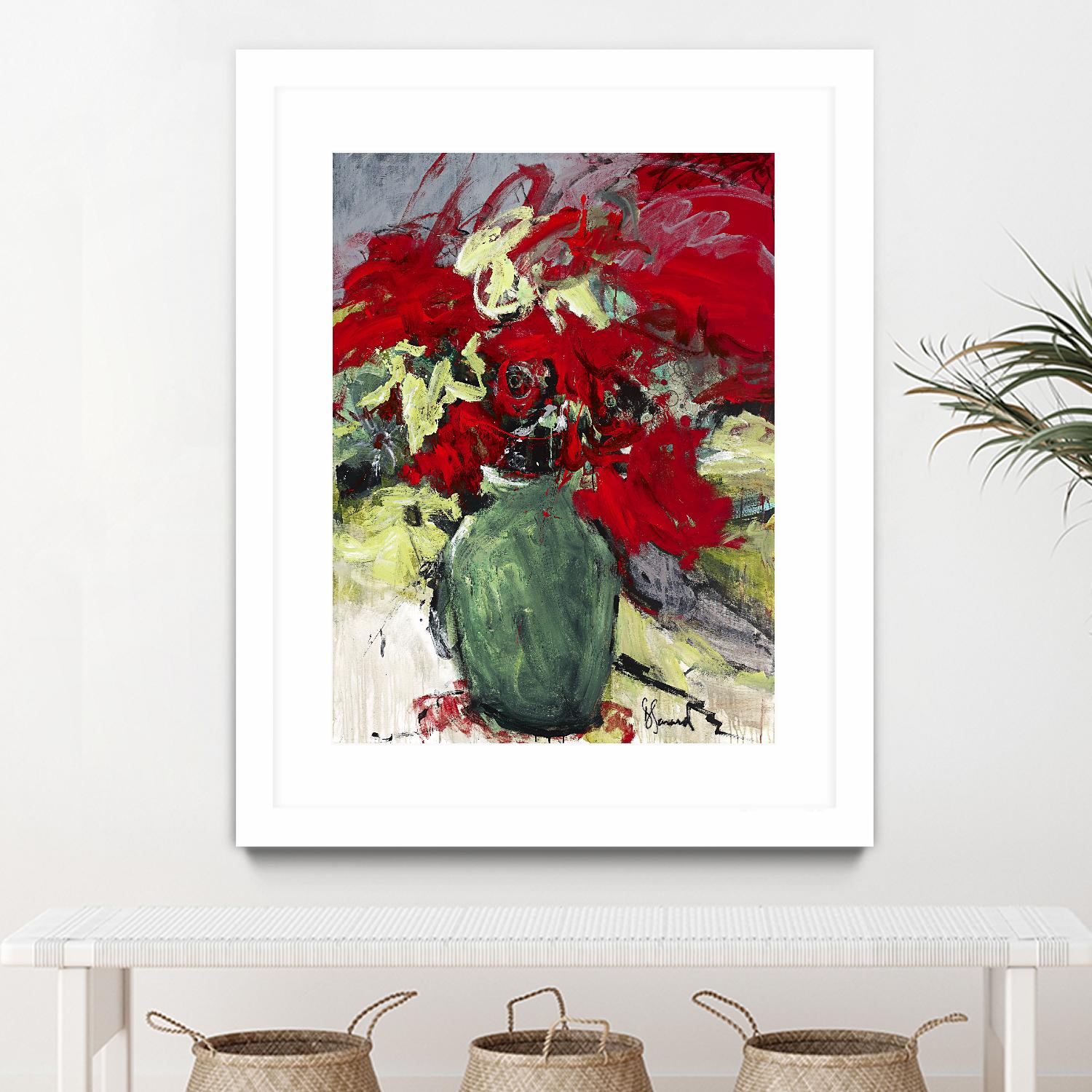 aquarius by Doris Savard on GIANT ART - red flowers peintres canadiens