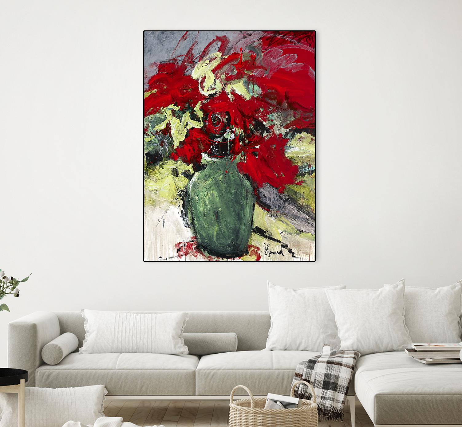 aquarius by Doris Savard on GIANT ART - green floral