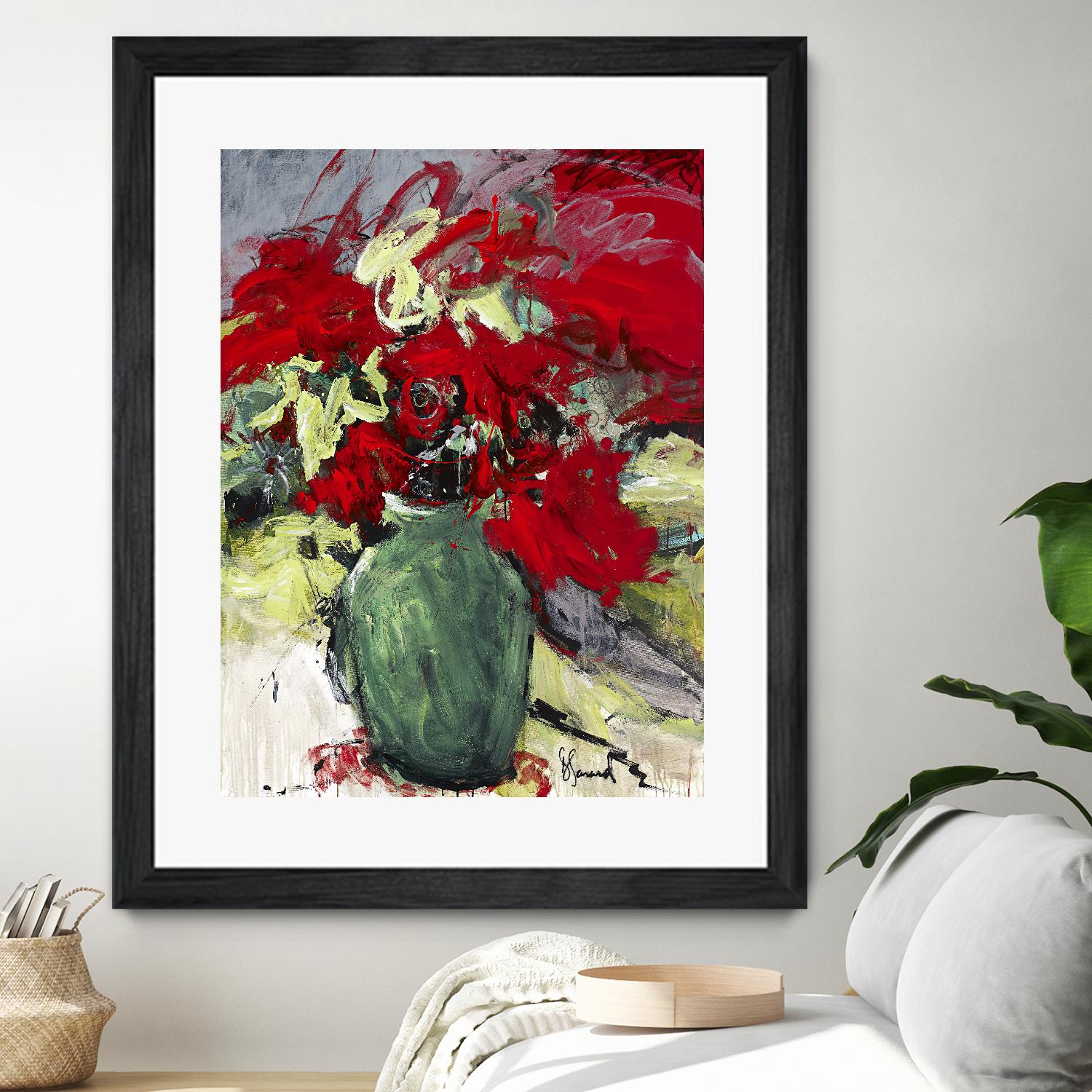aquarius by Doris Savard on GIANT ART - red flowers peintres canadiens