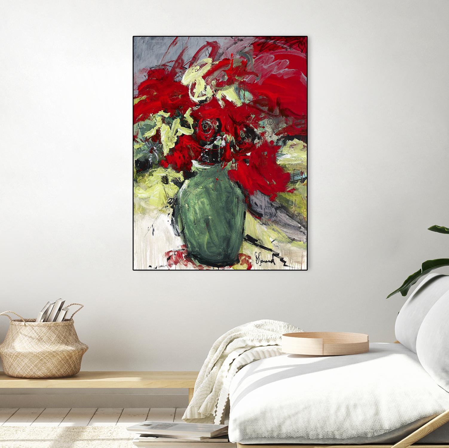 aquarius by Doris Savard on GIANT ART - green floral