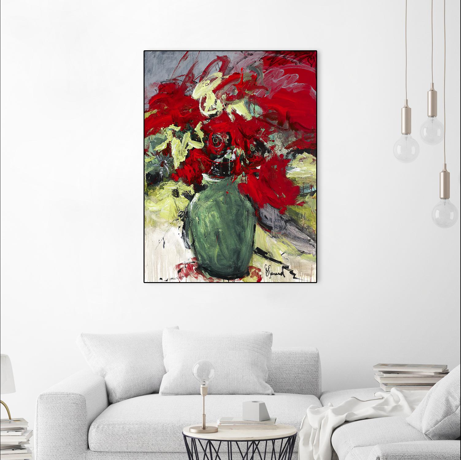 aquarius by Doris Savard on GIANT ART - green floral