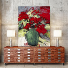 aquarius by Doris Savard on GIANT ART - red flowers peintres canadiens