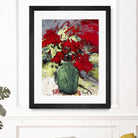 aquarius by Doris Savard on GIANT ART - red flowers peintres canadiens