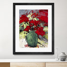 aquarius by Doris Savard on GIANT ART - red flowers peintres canadiens