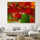 Amazona by Doris Savard on GIANT ART - red floral