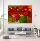 Amazona by Doris Savard on GIANT ART - red floral