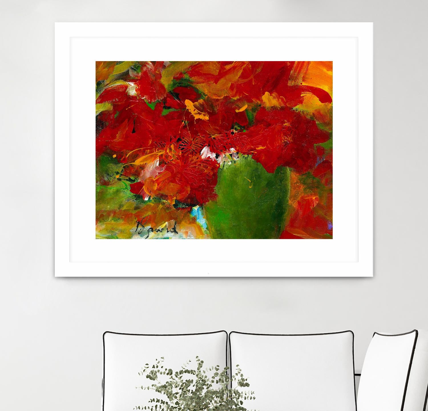 Amazona by Doris Savard on GIANT ART - red flowers contemporary