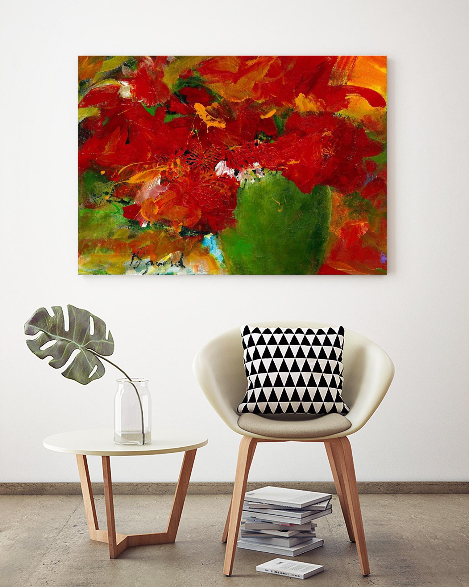 Amazona by Doris Savard on GIANT ART - red flowers contemporary