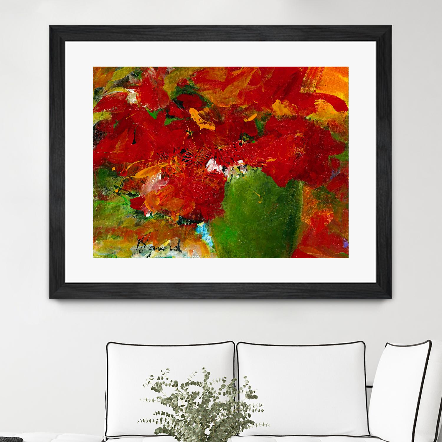 Amazona by Doris Savard on GIANT ART - red flowers contemporary