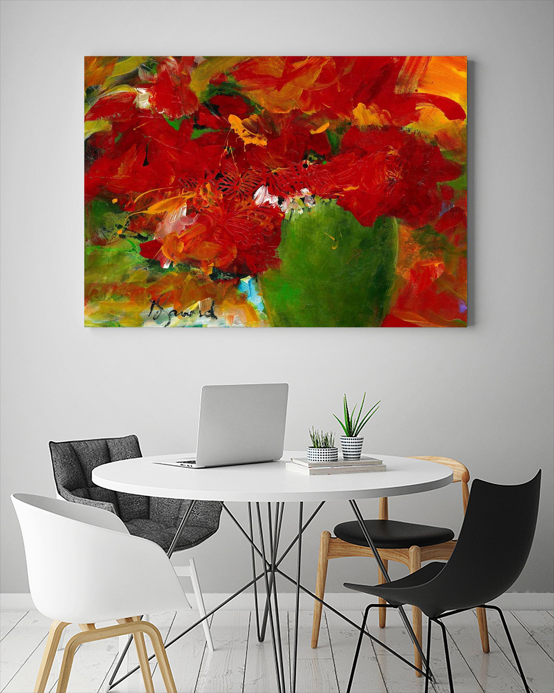 Amazona by Doris Savard on GIANT ART - red flowers contemporary