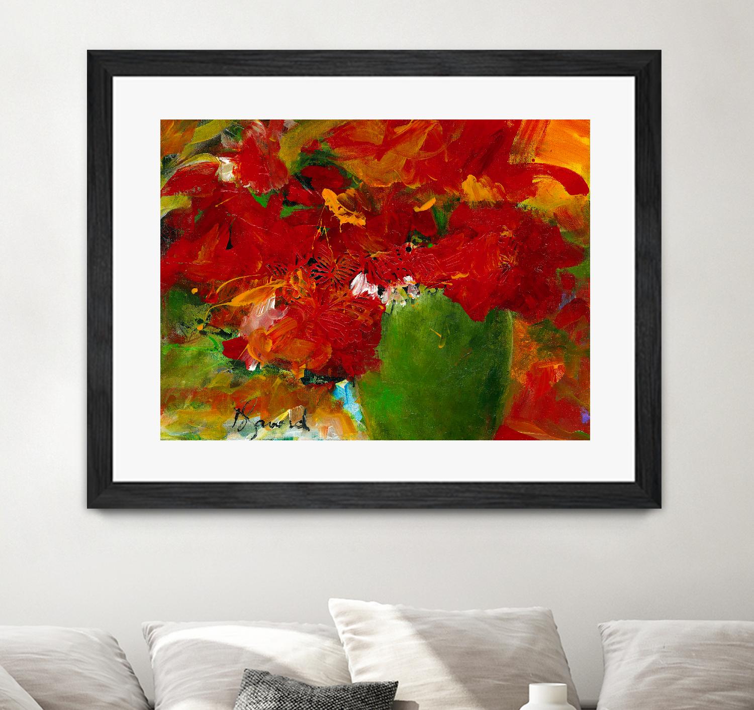 Amazona by Doris Savard on GIANT ART - red flowers contemporary