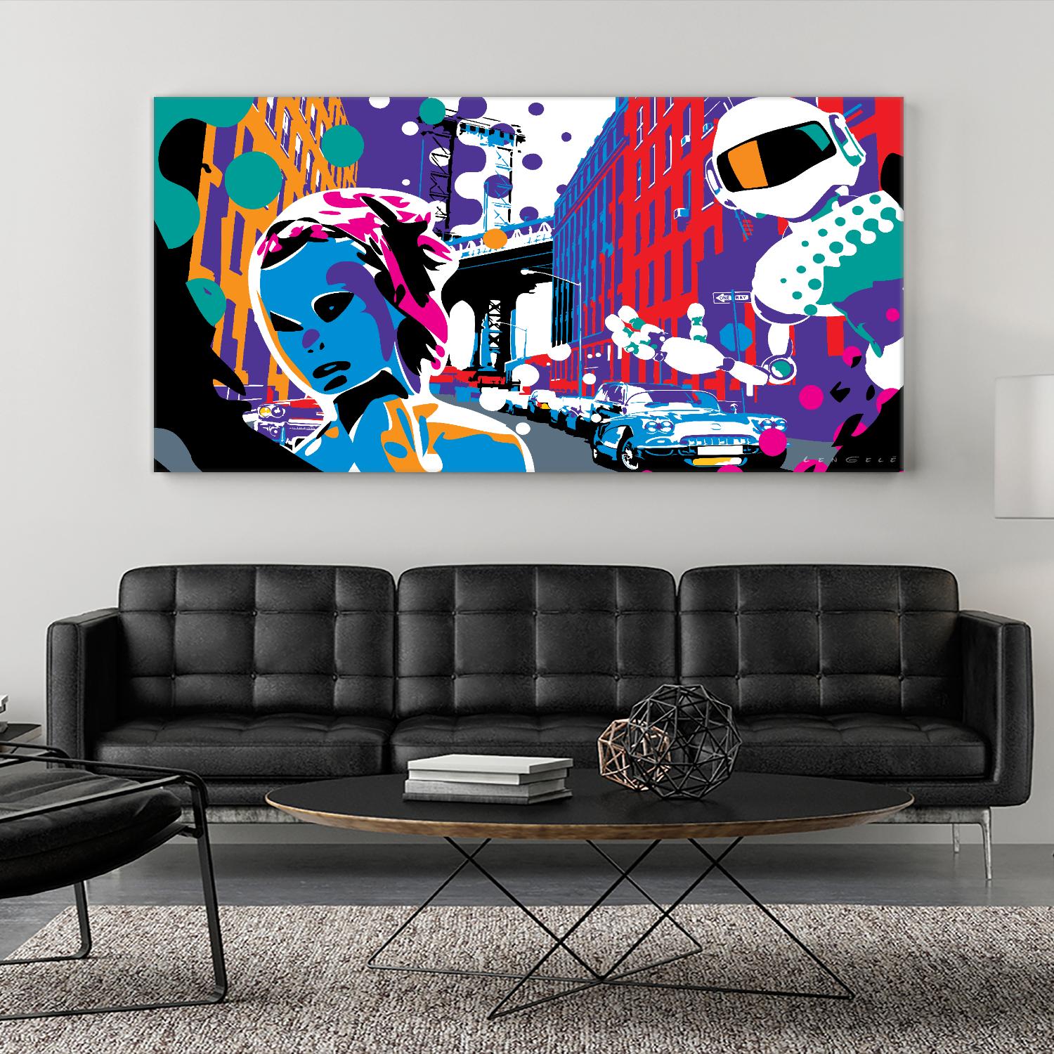 Brooklyn by Ray Lengelé on GIANT ART - red street art robot