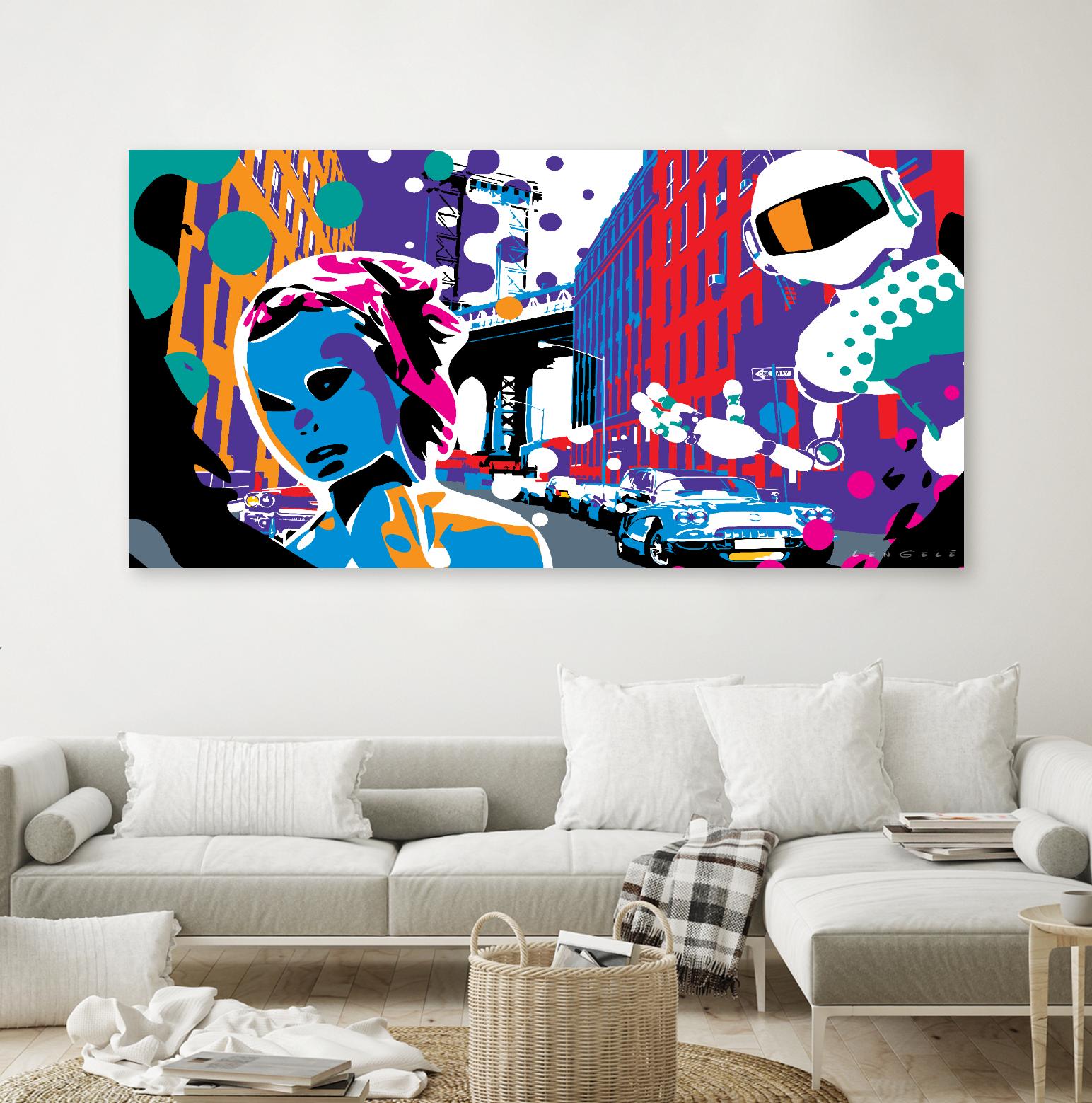 Brooklyn by Ray Lengelé on GIANT ART - red street art robot