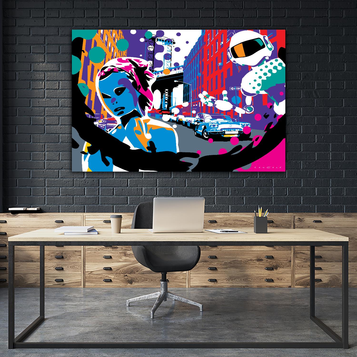 Brooklyn by Ray Lengelé on GIANT ART - red street art robot