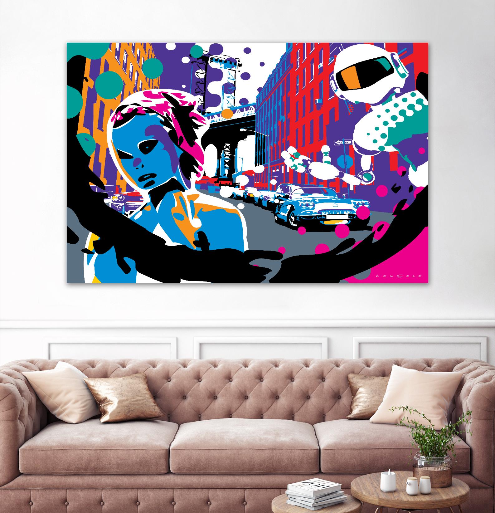 Brooklyn by Ray Lengelé on GIANT ART - red street art robot