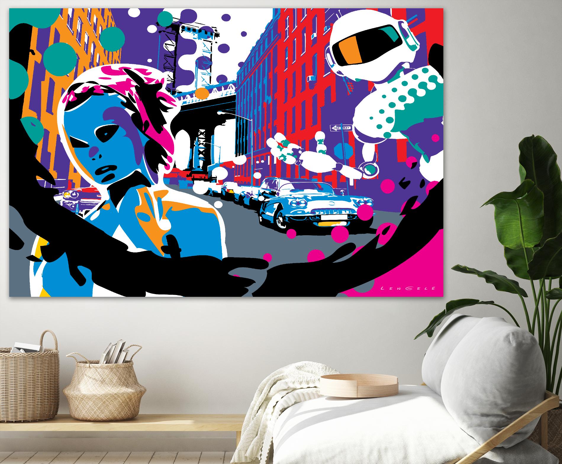 Brooklyn by Ray Lengelé on GIANT ART - red street art robot