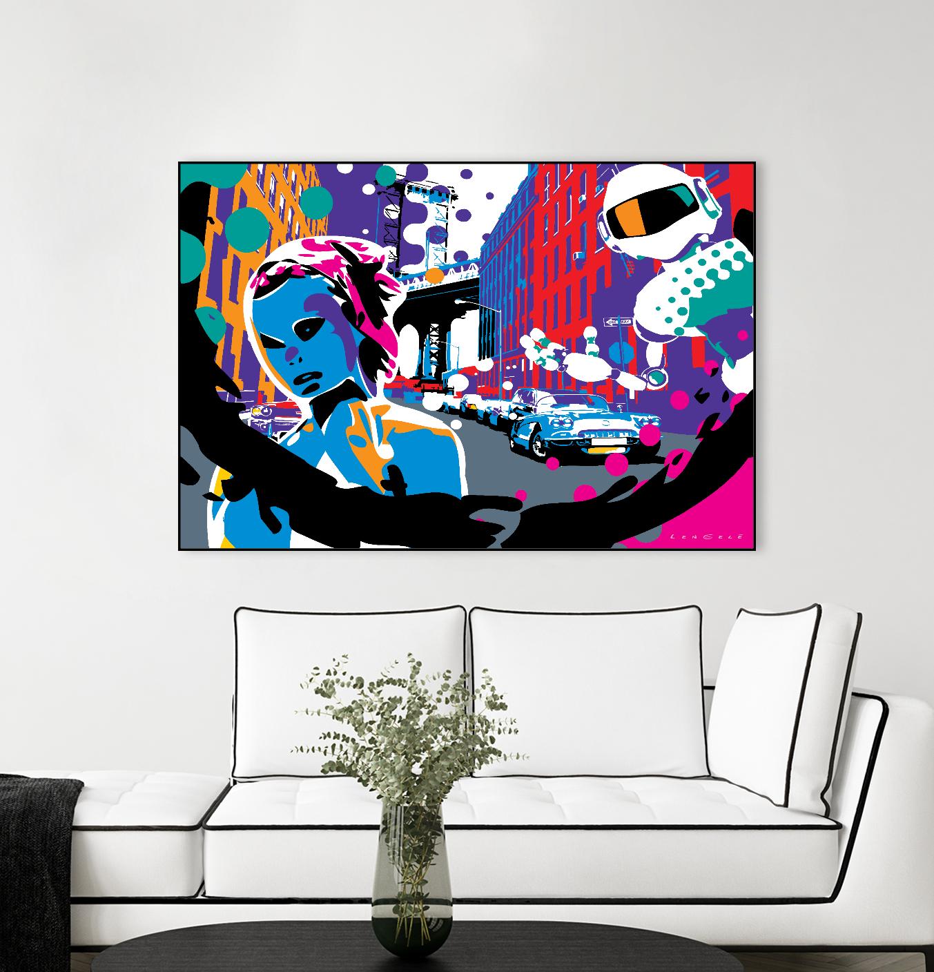 Brooklyn by Ray Lengelé on GIANT ART - red street art robot