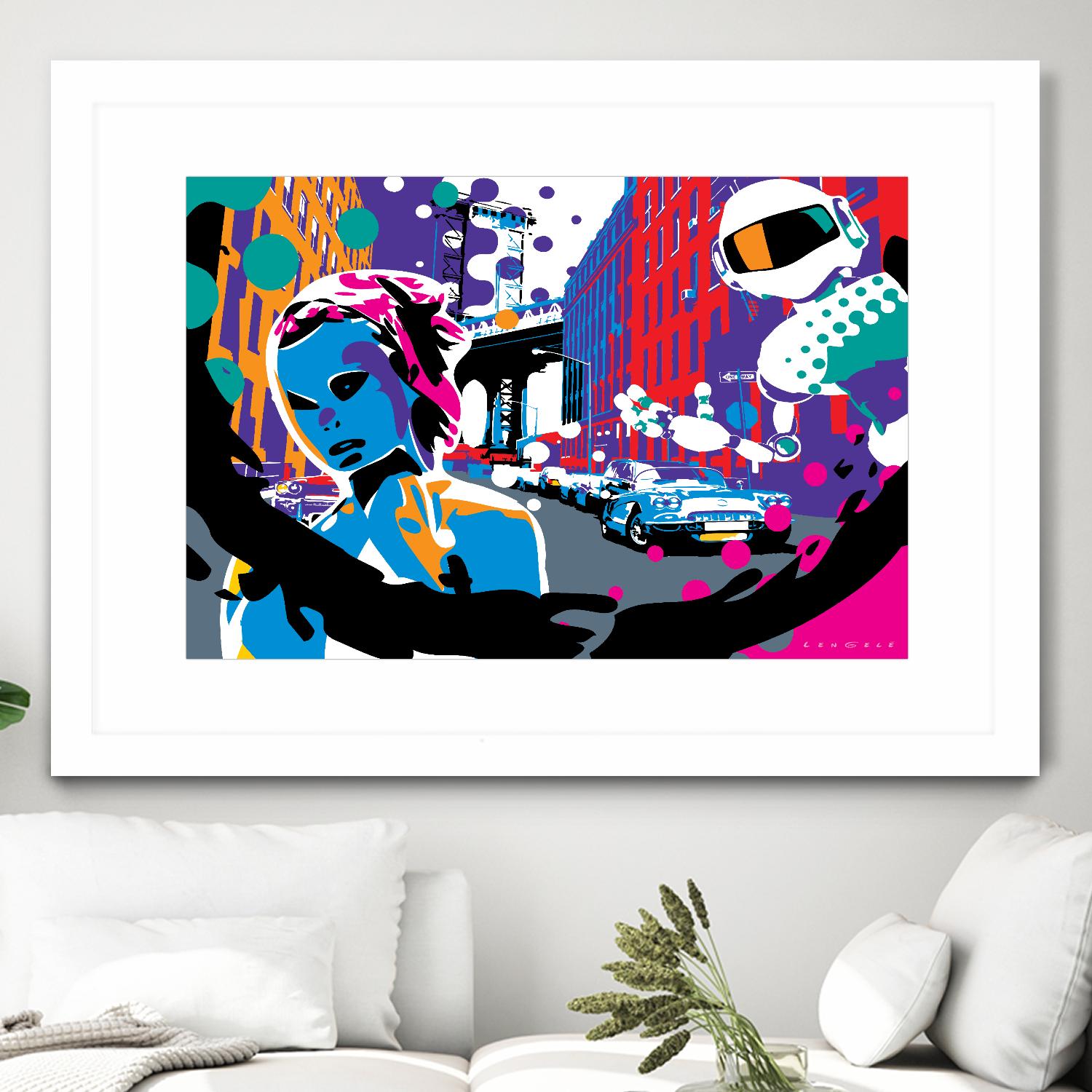 Brooklyn by Ray Lengelé on GIANT ART - red street art robot