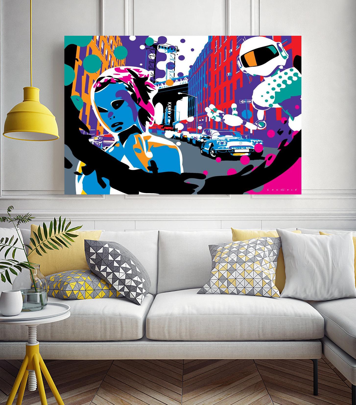 Brooklyn by Ray Lengelé on GIANT ART - red street art robot